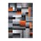 Flash Furniture Orange 8' x 10' Modern Color Blocked Area Rug ACD-RGTRZ861-810-OR-GG - alternate 6